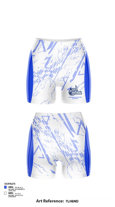 R-S Central Hilltoppers Volleyball 15542633 Women's Shorts - 82