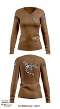 725 SPO 23819482 Women's Long Sleeve V-neck Shirt - 1