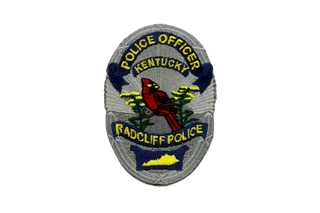 Radcliff Police Department Stainless Steel Water Bottle with a Straw Lid