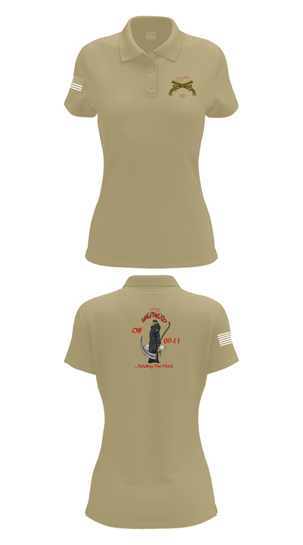 Women's Short Sleeve Performance Polo, , Army, Teamtime, Team time, sublimation, custom sports apparel, team uniforms, spirit wear, spiritwear, sports uniforms, custom shirts, team store, custom team store, fundraiser sports, apparel fundraiser