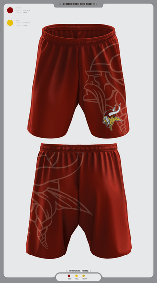 Athletic Shorts With Pockets, Mission Valley Senior High School Volleyball, Women's Volleyball, Teamtime, Team time, sublimation, custom sports apparel, team uniforms, spirit wear, spiritwear, sports uniforms, custom shirts, team store, custom team store, fundraiser sports, apparel fundraiser