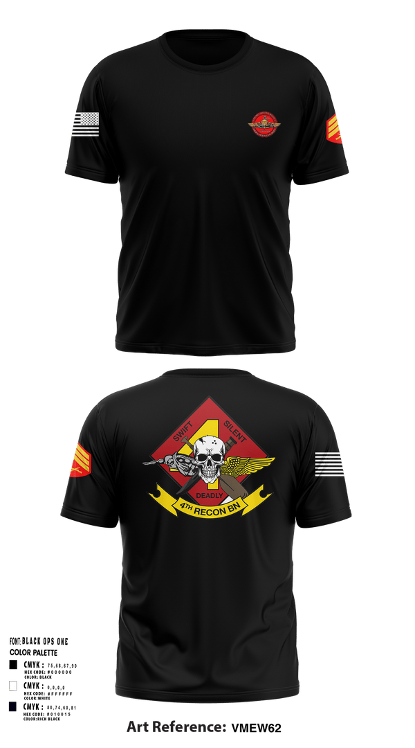 Short Sleeve Performance Shirt, 4th Recon Delta Company, Marines, Teamtime, Team time, sublimation, custom sports apparel, team uniforms, spirit wear, spiritwear, sports uniforms, custom shirts, team store, custom team store, fundraiser sports, apparel fundraiser