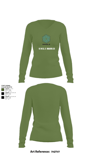 Women's Long Sleeve Vneck Shirt, Single Boards.co, E-Sports, Teamtime, Team time, sublimation, custom sports apparel, team uniforms, spirit wear, spiritwear, sports uniforms, custom shirts, team store, custom team store, fundraiser sports, apparel fundraiser