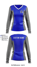 Wheatland youth football and cheer 53677637 Women's Long Sleeve V-neck Shirt - 1