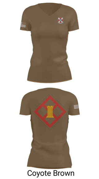 Women's Short Sleeve Vneck Shirt, 322 EN CO, Army, Teamtime, Team time, sublimation, custom sports apparel, team uniforms, spirit wear, spiritwear, sports uniforms, custom shirts, team store, custom team store, fundraiser sports, apparel fundraiser