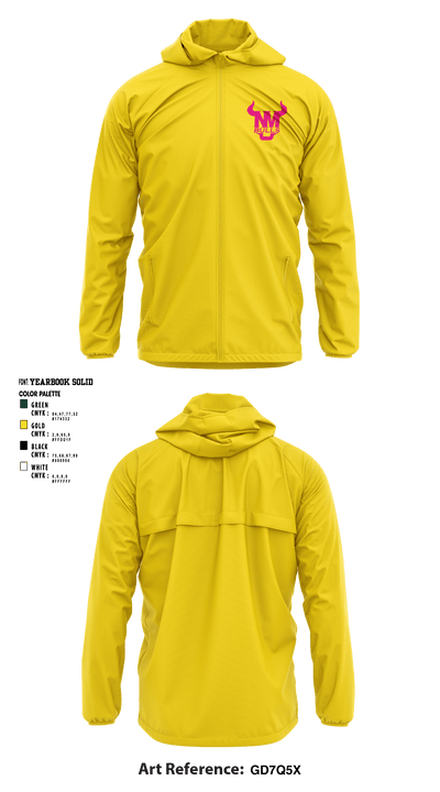 New Milford Bulls Football And Cheerleading 19489077 Windbreaker - 21