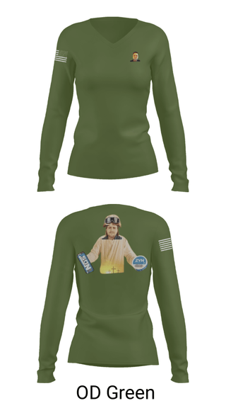 Women's Long Sleeve Vneck Shirt, 1st DSB, Marines, Teamtime, Team time, sublimation, custom sports apparel, team uniforms, spirit wear, spiritwear, sports uniforms, custom shirts, team store, custom team store, fundraiser sports, apparel fundraiser
