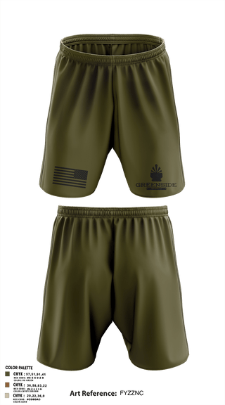 Athletic Shorts With Pockets, Greenside, , Teamtime, Team time, sublimation, custom sports apparel, team uniforms, spirit wear, spiritwear, sports uniforms, custom shirts, team store, custom team store, fundraiser sports, apparel fundraiser