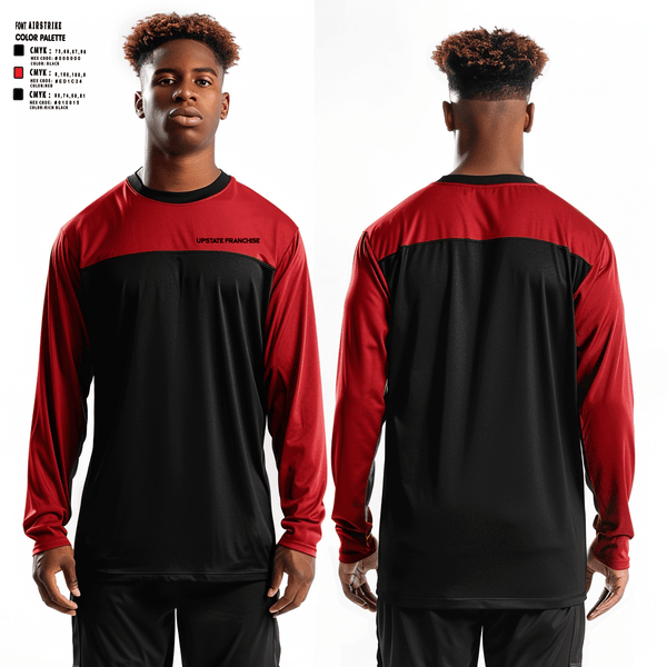 Long Sleeve Performance Shirt, UPSTATE FRANCHISE, Men's Basketball, Teamtime, Team time, sublimation, custom sports apparel, team uniforms, spirit wear, spiritwear, sports uniforms, custom shirts, team store, custom team store, fundraiser sports, apparel fundraiser