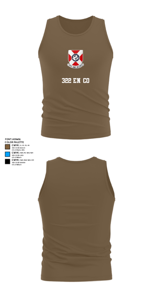 Tank Top, 322 EN CO, Army, Teamtime, Team time, sublimation, custom sports apparel, team uniforms, spirit wear, spiritwear, sports uniforms, custom shirts, team store, custom team store, fundraiser sports, apparel fundraiser