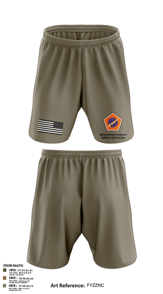 Athletic Shorts With Pockets, 98th Expeditionary Signal Battalion, Army, Teamtime, Team time, sublimation, custom sports apparel, team uniforms, spirit wear, spiritwear, sports uniforms, custom shirts, team store, custom team store, fundraiser sports, apparel fundraiser