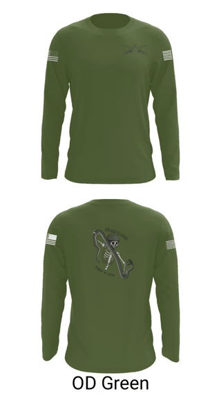 Long Sleeve Performance Shirt, Q Troop 4/278th, Army, Teamtime, Team time, sublimation, custom sports apparel, team uniforms, spirit wear, spiritwear, sports uniforms, custom shirts, team store, custom team store, fundraiser sports, apparel fundraiser