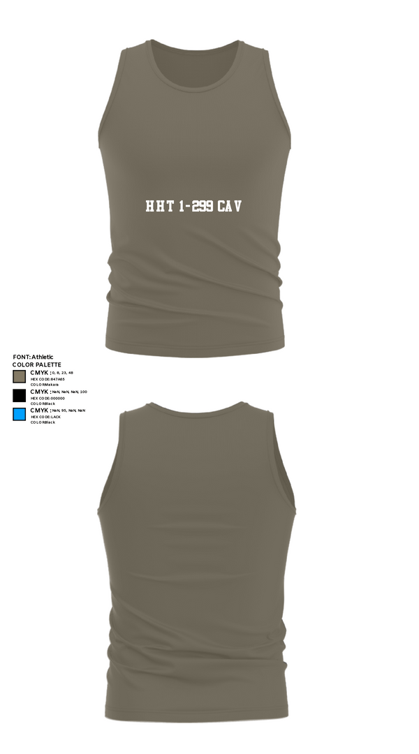 Tank Top, HHT 1-299 CAV, Army, Teamtime, Team time, sublimation, custom sports apparel, team uniforms, spirit wear, spiritwear, sports uniforms, custom shirts, team store, custom team store, fundraiser sports, apparel fundraiser