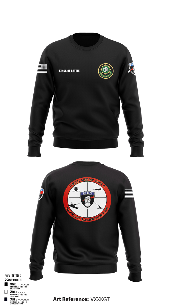 Crew Neck Sweatshirt, FAS 2CR, Army, Teamtime, Team time, sublimation, custom sports apparel, team uniforms, spirit wear, spiritwear, sports uniforms, custom shirts, team store, custom team store, fundraiser sports, apparel fundraiser
