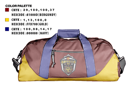 Duffle Bag, Azteca, Men's Soccer, Teamtime, Team time, sublimation, custom sports apparel, team uniforms, spirit wear, spiritwear, sports uniforms, custom shirts, team store, custom team store, fundraiser sports, apparel fundraiser