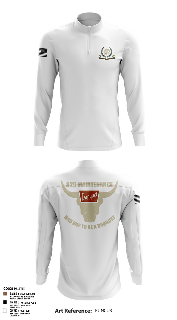 Quarter Zip Jacket, 829 maintenance, National Guard, Teamtime, Team time, sublimation, custom sports apparel, team uniforms, spirit wear, spiritwear, sports uniforms, custom shirts, team store, custom team store, fundraiser sports, apparel fundraiser