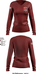 undefined Women's Long Sleeve V-neck Shirt - 3