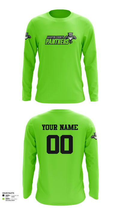 Martin County Panthers Football And Cheer 92599871 Long Sleeve Performance Shirt - 3