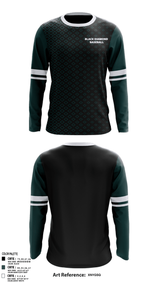 Long Sleeve Performance Shirt, Black Diamond Baseball, Baseball, Teamtime, Team time, sublimation, custom sports apparel, team uniforms, spirit wear, spiritwear, sports uniforms, custom shirts, team store, custom team store, fundraiser sports, apparel fundraiser