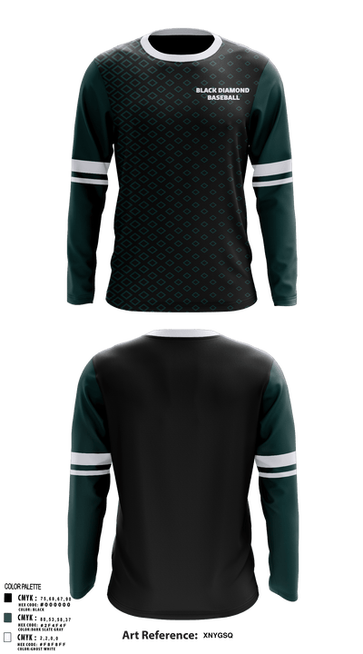 Black Diamond Baseball 37018984 Long Sleeve Performance Shirt - 1