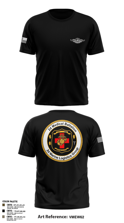 2D MED BN, 2FSSG, 2MARFORLANT 58194210 Short Sleeve Performance Shirt - 3