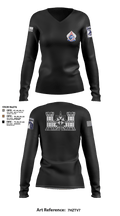 XVIII ABN G2 65000076 Women's Long Sleeve V-neck Shirt - 9