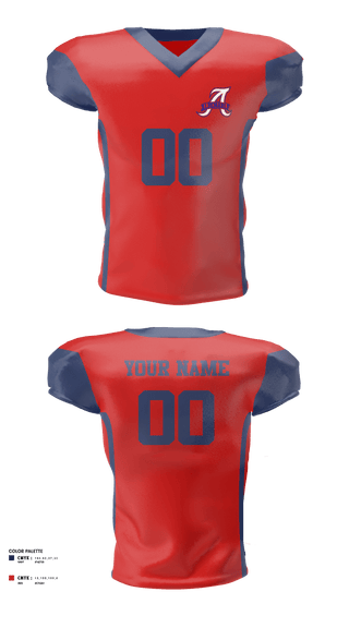 Football Jersey, Albemarle Youth Football, Football, Teamtime, Team time, sublimation, custom sports apparel, team uniforms, spirit wear, spiritwear, sports uniforms, custom shirts, team store, custom team store, fundraiser sports, apparel fundraiser