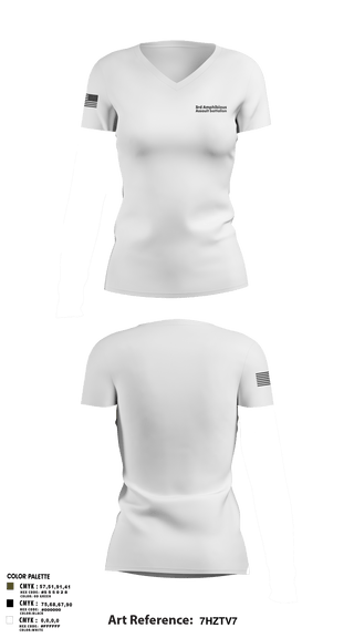 Women's Short Sleeve Vneck Shirt, 3rd Amphibious Assault battalion, Marines, Teamtime, Team time, sublimation, custom sports apparel, team uniforms, spirit wear, spiritwear, sports uniforms, custom shirts, team store, custom team store, fundraiser sports, apparel fundraiser