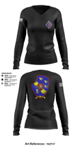 3rd LAR 1st MARDIV 13468961 Women's Long Sleeve V-neck Shirt - 3
