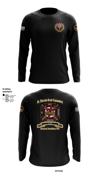 Long Sleeve Performance Shirt, St Andrew’s Grand Commandery, , Teamtime, Team time, sublimation, custom sports apparel, team uniforms, spirit wear, spiritwear, sports uniforms, custom shirts, team store, custom team store, fundraiser sports, apparel fundraiser
