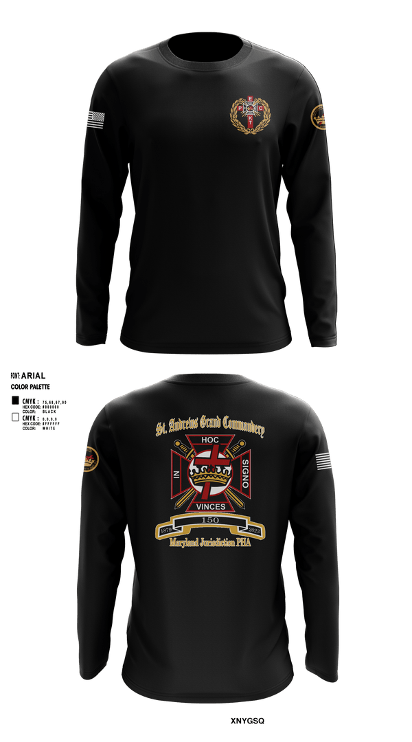 Long Sleeve Performance Shirt, St Andrew’s Grand Commandery, , Teamtime, Team time, sublimation, custom sports apparel, team uniforms, spirit wear, spiritwear, sports uniforms, custom shirts, team store, custom team store, fundraiser sports, apparel fundraiser