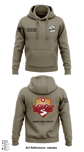 Hoodie, Fort Bliss DENTAC, Army, Teamtime, Team time, sublimation, custom sports apparel, team uniforms, spirit wear, spiritwear, sports uniforms, custom shirts, team store, custom team store, fundraiser sports, apparel fundraiser