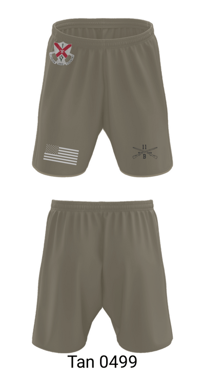 C Co 1-124 Rifle Company 57736053 Athletic Shorts With Pockets - 66
