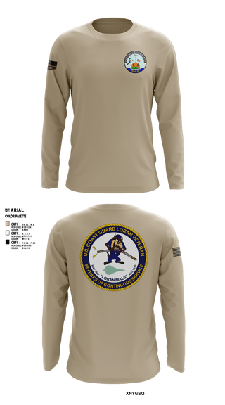 Long Sleeve Performance Shirt, Marcus Island Loran Station, Coast Guard, Teamtime, Team time, sublimation, custom sports apparel, team uniforms, spirit wear, spiritwear, sports uniforms, custom shirts, team store, custom team store, fundraiser sports, apparel fundraiser
