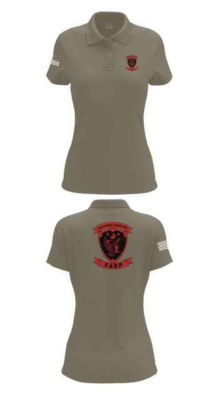 Women's Short Sleeve Performance Polo, FARP, Air Force, Teamtime, Team time, sublimation, custom sports apparel, team uniforms, spirit wear, spiritwear, sports uniforms, custom shirts, team store, custom team store, fundraiser sports, apparel fundraiser