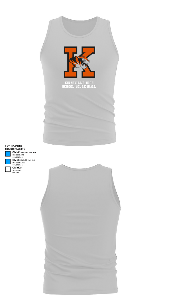 Tank Top, Kirksville High School Volleyball, Women's Volleyball, Teamtime, Team time, sublimation, custom sports apparel, team uniforms, spirit wear, spiritwear, sports uniforms, custom shirts, team store, custom team store, fundraiser sports, apparel fundraiser