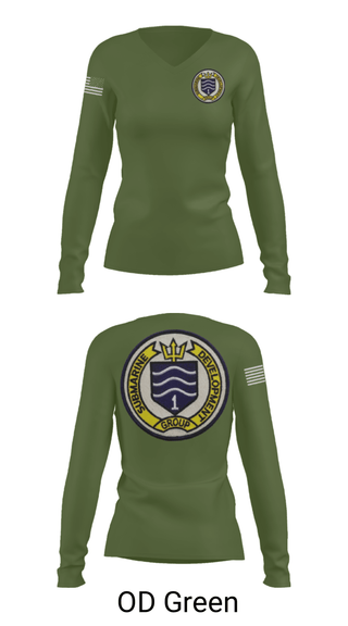 Women's Long Sleeve Vneck Shirt, SAT DIVERS, Navy, Teamtime, Team time, sublimation, custom sports apparel, team uniforms, spirit wear, spiritwear, sports uniforms, custom shirts, team store, custom team store, fundraiser sports, apparel fundraiser
