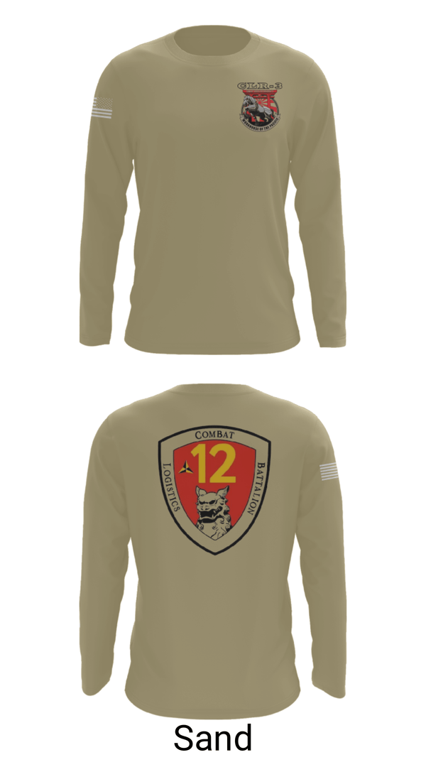 Long Sleeve Performance Shirt, CLB 12, Marines, Teamtime, Team time, sublimation, custom sports apparel, team uniforms, spirit wear, spiritwear, sports uniforms, custom shirts, team store, custom team store, fundraiser sports, apparel fundraiser