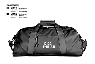 Duffle Bag, C Co. 1-10 AB, , Teamtime, Team time, sublimation, custom sports apparel, team uniforms, spirit wear, spiritwear, sports uniforms, custom shirts, team store, custom team store, fundraiser sports, apparel fundraiser