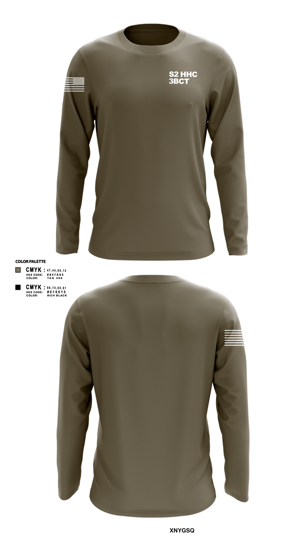 Long Sleeve Performance Shirt, S2 HHC 3BCT, Army, Teamtime, Team time, sublimation, custom sports apparel, team uniforms, spirit wear, spiritwear, sports uniforms, custom shirts, team store, custom team store, fundraiser sports, apparel fundraiser