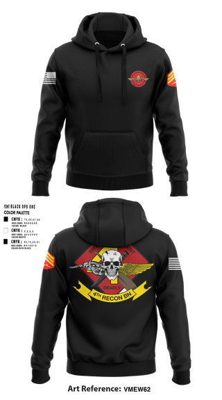 Hoodie, 4th Recon Delta Company, Marines, Teamtime, Team time, sublimation, custom sports apparel, team uniforms, spirit wear, spiritwear, sports uniforms, custom shirts, team store, custom team store, fundraiser sports, apparel fundraiser
