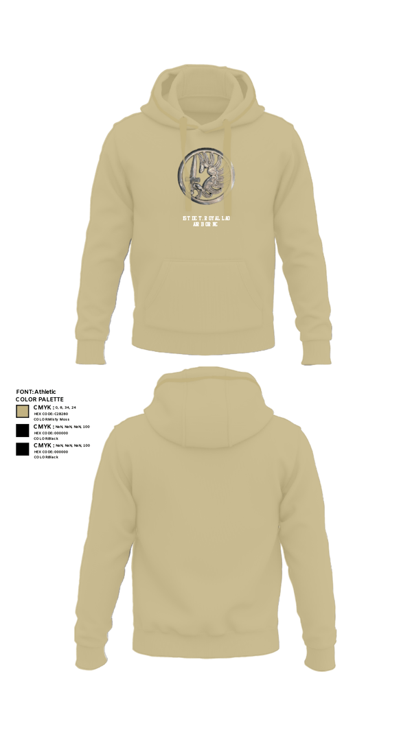 Hoodie, 1st Det. Royal Lao Airborne, Army, Teamtime, Team time, sublimation, custom sports apparel, team uniforms, spirit wear, spiritwear, sports uniforms, custom shirts, team store, custom team store, fundraiser sports, apparel fundraiser