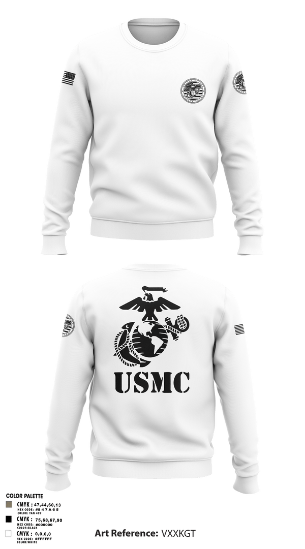 Crew Neck Sweatshirt, Marines, Marines, Teamtime, Team time, sublimation, custom sports apparel, team uniforms, spirit wear, spiritwear, sports uniforms, custom shirts, team store, custom team store, fundraiser sports, apparel fundraiser
