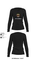 Battallion Nonualco 54860268 Women's Long Sleeve V-neck Shirt - 22
