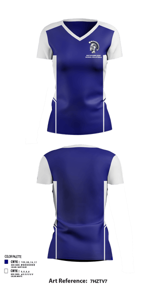 Women's Short Sleeve Vneck Shirt, Pottstown High School Volleyball, Women's Volleyball, Teamtime, Team time, sublimation, custom sports apparel, team uniforms, spirit wear, spiritwear, sports uniforms, custom shirts, team store, custom team store, fundraiser sports, apparel fundraiser
