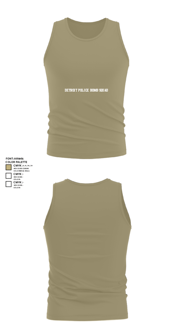 Tank Top, Detroit Police Bomb Squad, Police, Teamtime, Team time, sublimation, custom sports apparel, team uniforms, spirit wear, spiritwear, sports uniforms, custom shirts, team store, custom team store, fundraiser sports, apparel fundraiser