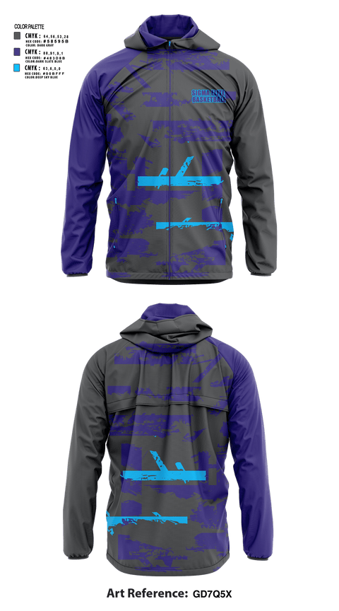 Windbreaker, Sigma elite, Men's Basketball, Teamtime, Team time, sublimation, custom sports apparel, team uniforms, spirit wear, spiritwear, sports uniforms, custom shirts, team store, custom team store, fundraiser sports, apparel fundraiser