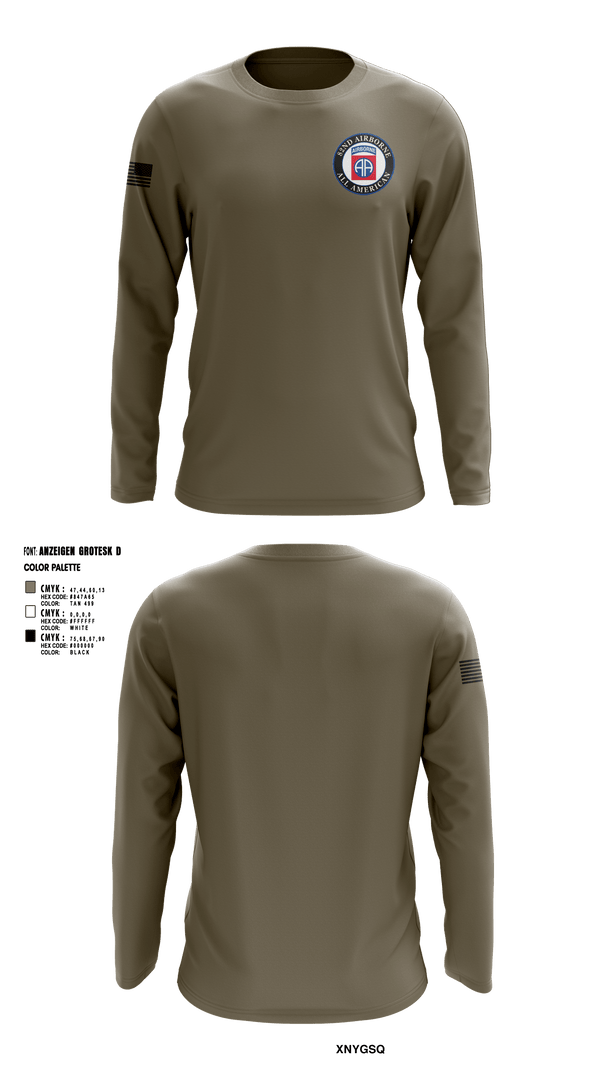Long Sleeve Performance Shirt, 82nd Airborne Division, Army, Teamtime, Team time, sublimation, custom sports apparel, team uniforms, spirit wear, spiritwear, sports uniforms, custom shirts, team store, custom team store, fundraiser sports, apparel fundraiser