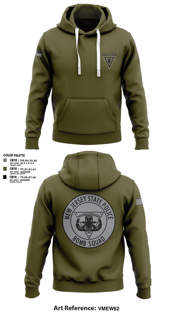 Hoodie, NJSP BOMB UNIT, , Teamtime, Team time, sublimation, custom sports apparel, team uniforms, spirit wear, spiritwear, sports uniforms, custom shirts, team store, custom team store, fundraiser sports, apparel fundraiser