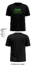 New Milford Bulls Football And Cheerleading 19489077 Short Sleeve Performance Shirt - 23
